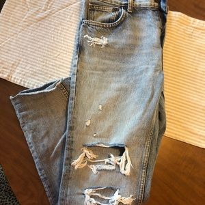 The Kooples brand destroyed jeans